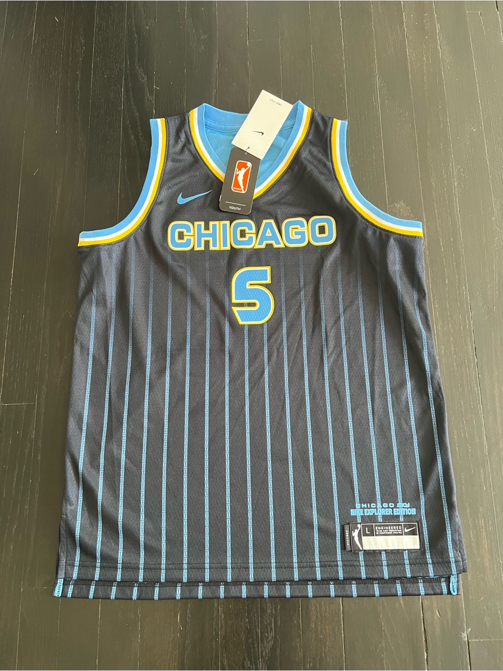 NWT Youth Nike Chicago Sky Angel Reese Explorer Jersey -Youth L 14/16 - Black